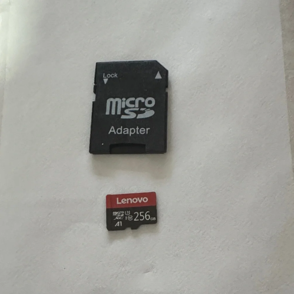 Lenovo MicroSD Card 256GB with Black Adapter